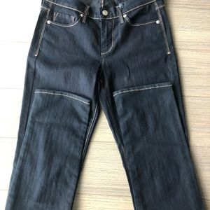 JUST USA - Dark blue high rise skinny jeans. Waist 16 inches x length 41 inches